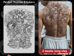 Magic Juice Tinte Wasserdichte Tattoo Aufkleber Große Größe Kräutersaft Temporäre Tattoos Männer Body Art Drache Tiger