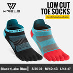 WRELS Zehensocken Laufsocken für Herren Damen Atmungsaktive Fünf-Finger-Socken Hochleistungs-Sport-Fünf-Zehen-Socken