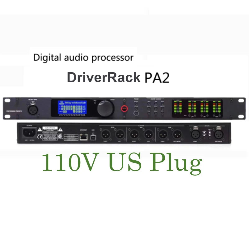 DriveRack PA2 2 Eingänge 6 Ausgänge Digitaler Audio-Prozessor Original Software Professionelles Audio-Equipment Lautsprechersystem