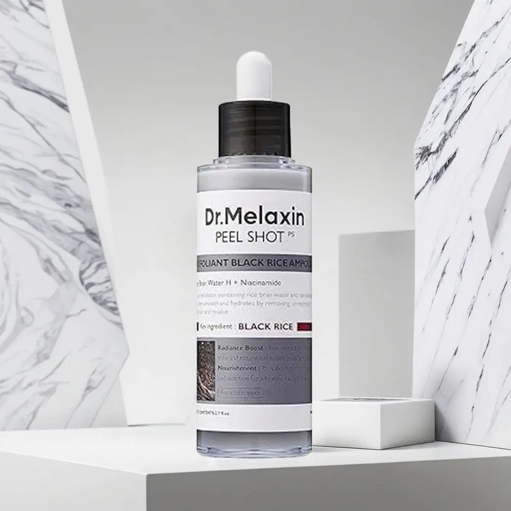 White And Black Rice Ampoule Essence Deep Moisturizing Peel Shot Exfoliating Essence Improve Dryness Oil-Control Skin Care