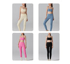 Activewear Set 2-teilig: Sport-BH & High Waist Leggings, Workout-Outfit für Yoga, Laufen, Fitness & Gym Kleidung für Damen