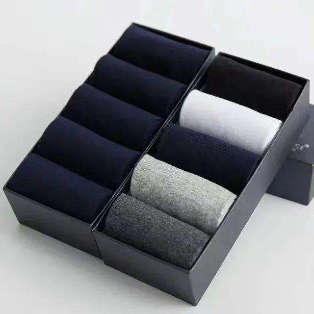 20 Stück/Los Herren Socken aus reiner Baumwolle Übergröße Einfarbig Freizeit Business Lange Socken Atmungsaktive Weiche Herrensocken EU39-48
