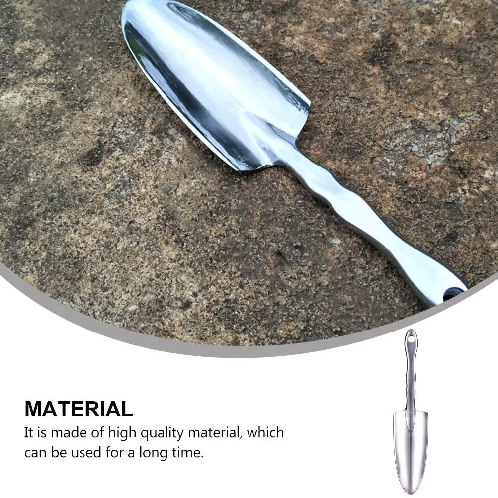 Multifunktionale Gartenschaufel Aluminiumlegierung Umpflanzwerkzeug zum Lockern von Erde Jäten Pflanzen Bonsai Gartenkelle
