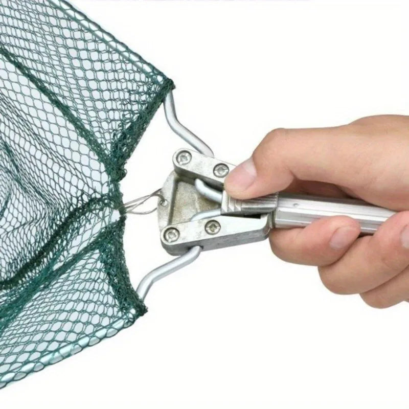 1 Ultra-lightweight Foldable Fishing Net 1.5 Rice - 2.1 Durable Aluminum Alloy Telescopic Handle Portable Fishing Net Outdoor Fi