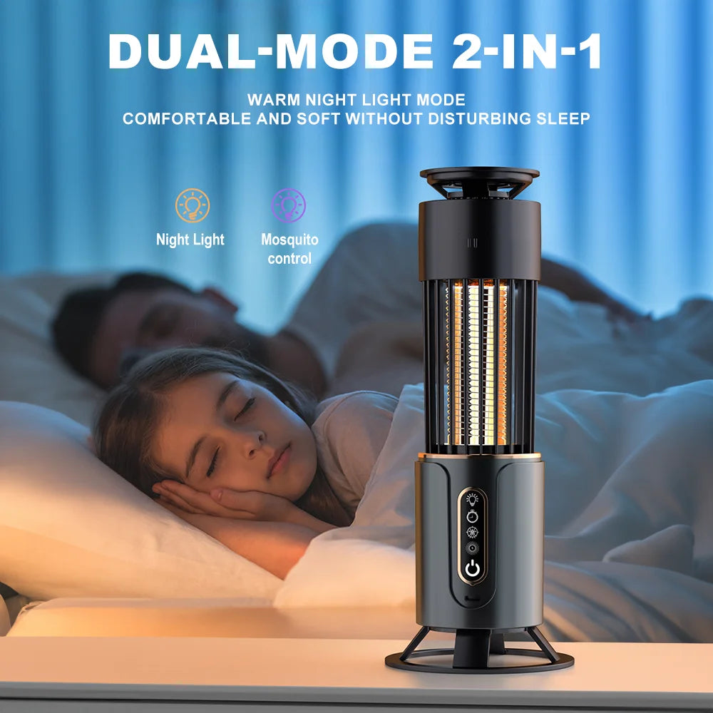 Mückenkillerlampe Insektenfalle Campinglicht USB Ladezeitsteuerung Elektrische Mückenklatsche Outdoor-Insektenvernichter Repellent