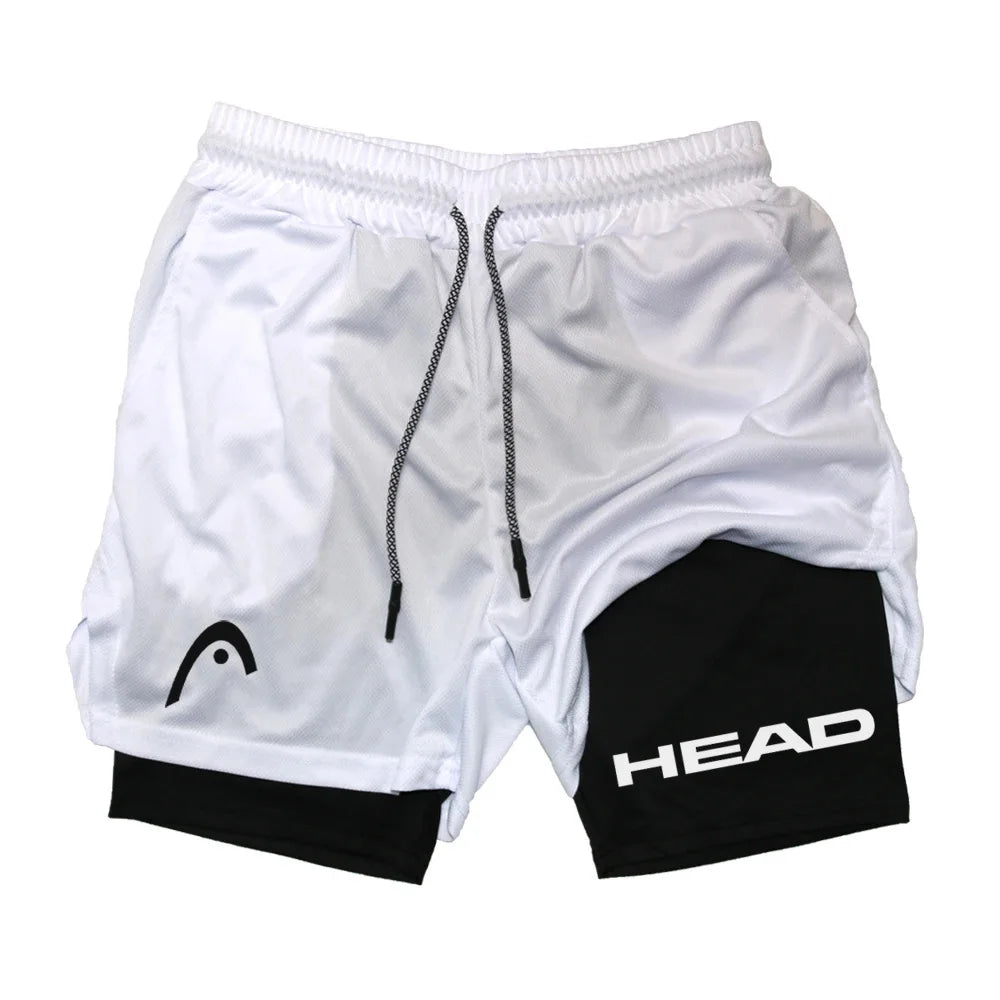 Anime Berserk Herren-Laufshorts Fitnessstudio Training 2-in-1 Sport Schnelltrocknend Workout Jogging Doppelschicht Sommer
