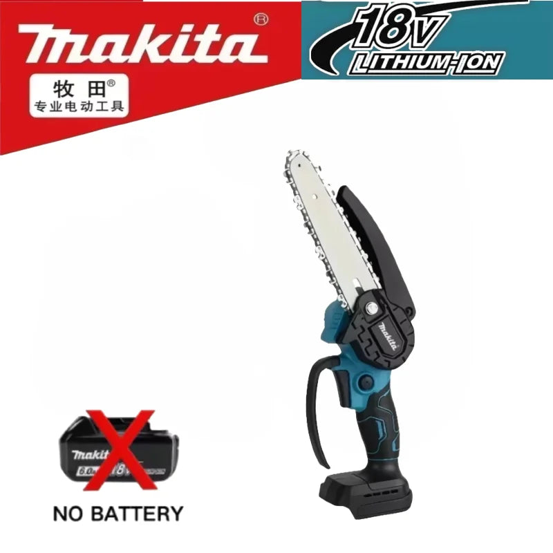 Makita 6 Zoll Kettensäge Elektrische Säge 18V Handheld Tragbare Holzfäller Kettensäge Gartenbeschneidung Holz Elektrowerkzeug