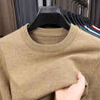 2025 Neuer Herren-Freizeitpullover Rundhals Langarm Strickpullover Rautenmuster Mode Vielseitiges Oberteil 2029