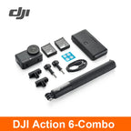 DJI Osmo Action 6 Action-Kamera, variable Blende, 1/1,1-Zoll-Quad-Sensor, neues 4K mit freiem Zuschnitt, Osmo Action 6