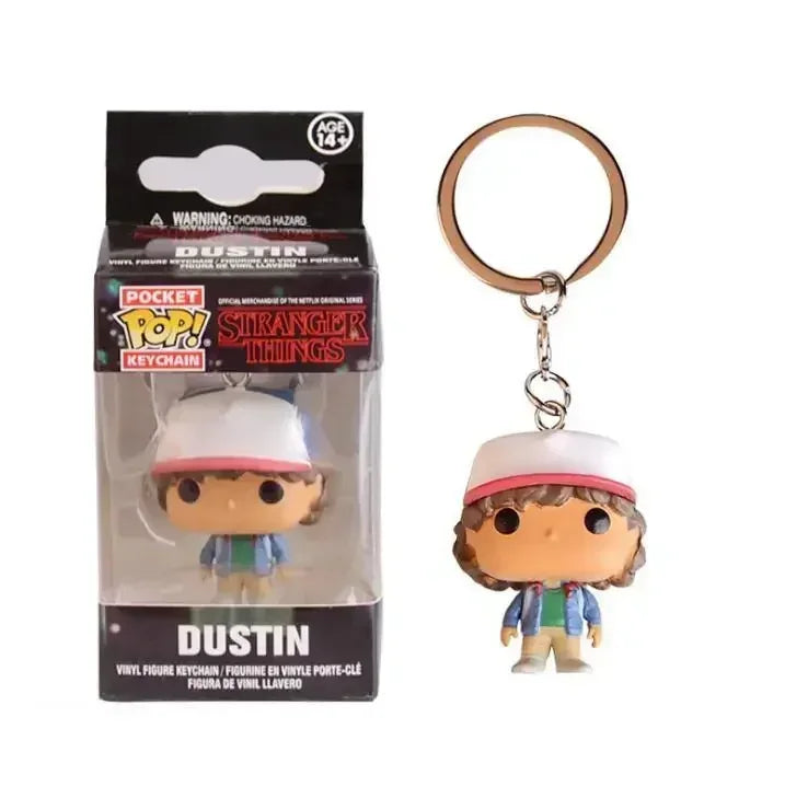 Heißer Funko Pop WILL BYERS MIKE WHEELER ELEVEN Demogorgon DUSTIN Barb Schlüsselanhänger Figur Sammlerstück Modell Puppen Weihnachtsgeschenk Spielzeug