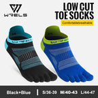 WRELS Zehensocken Laufsocken für Herren Damen Atmungsaktive Fünf-Finger-Socken Hochleistungs-Sport-Fünf-Zehen-Socken