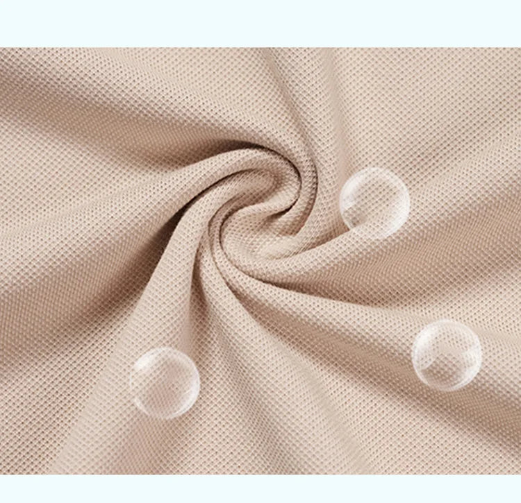 Sommer Herren-Poloshirt modisches Eisseide schnell trocknendes Kurzarm-T-Shirt einfarbig locker sitzendes Businesskragen-Oberteil