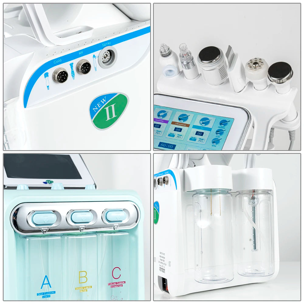 7-in-1 Dermabrasions-Peeling-Spa-Gesichtsmaschine Hautverjüngung Hydro-Dermabrasion Hydro-Aqua-Gesichtstiefenreinigung Hautpflegegerät