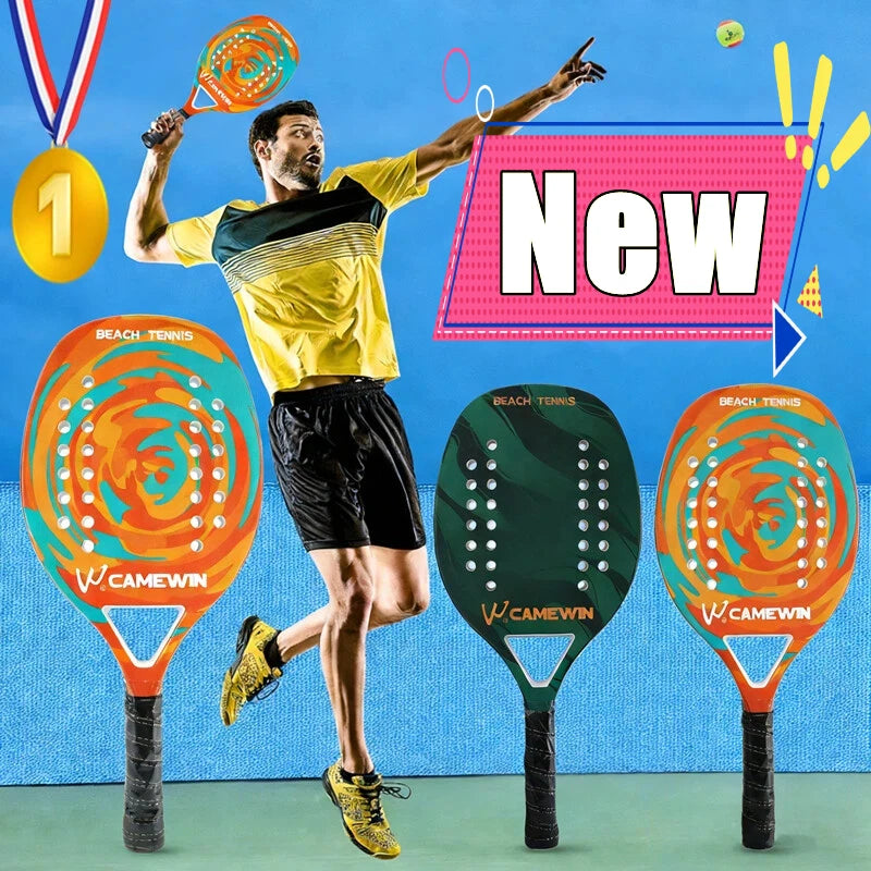 Neuestes hochwertiges Beach-Tennis-Racket aus Carbonfaser, weiche EVA-Oberfläche, Beach-Tennisschläger mit Tasche, leicht Hauptbild