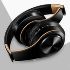 Herren Geschenk Gold Wireless Kopfhörer Bluetooth Kopfhörer Stereo Headset Spiel mit eingebautem Mikrofon, universell für Android und iOS
