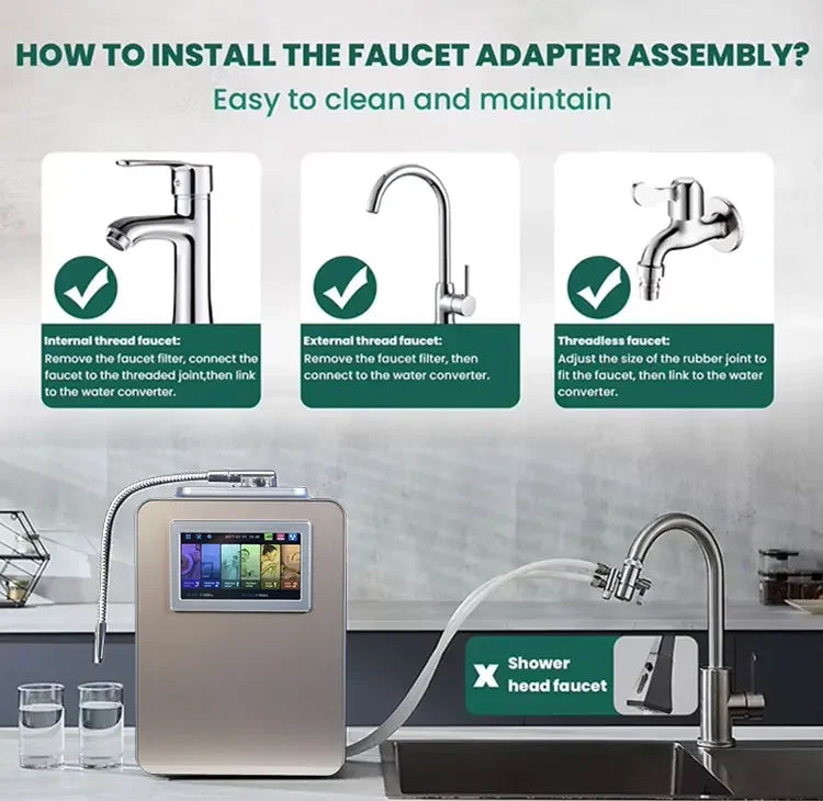 Wholesale PH 2.5-11.2 Platinum Coating 11 Plates Alkaline Water Ionizer Water Treatment Appliances Japan Kangen Water Dispenser