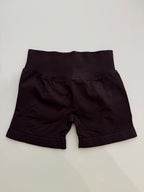 Impact Shorts 4.5" Nahtlos, hochelastisch, niedrig gerippter Bund, dezenter Po-Kontur-Shorts, Fitness Workout Yoga Gym Shorts
