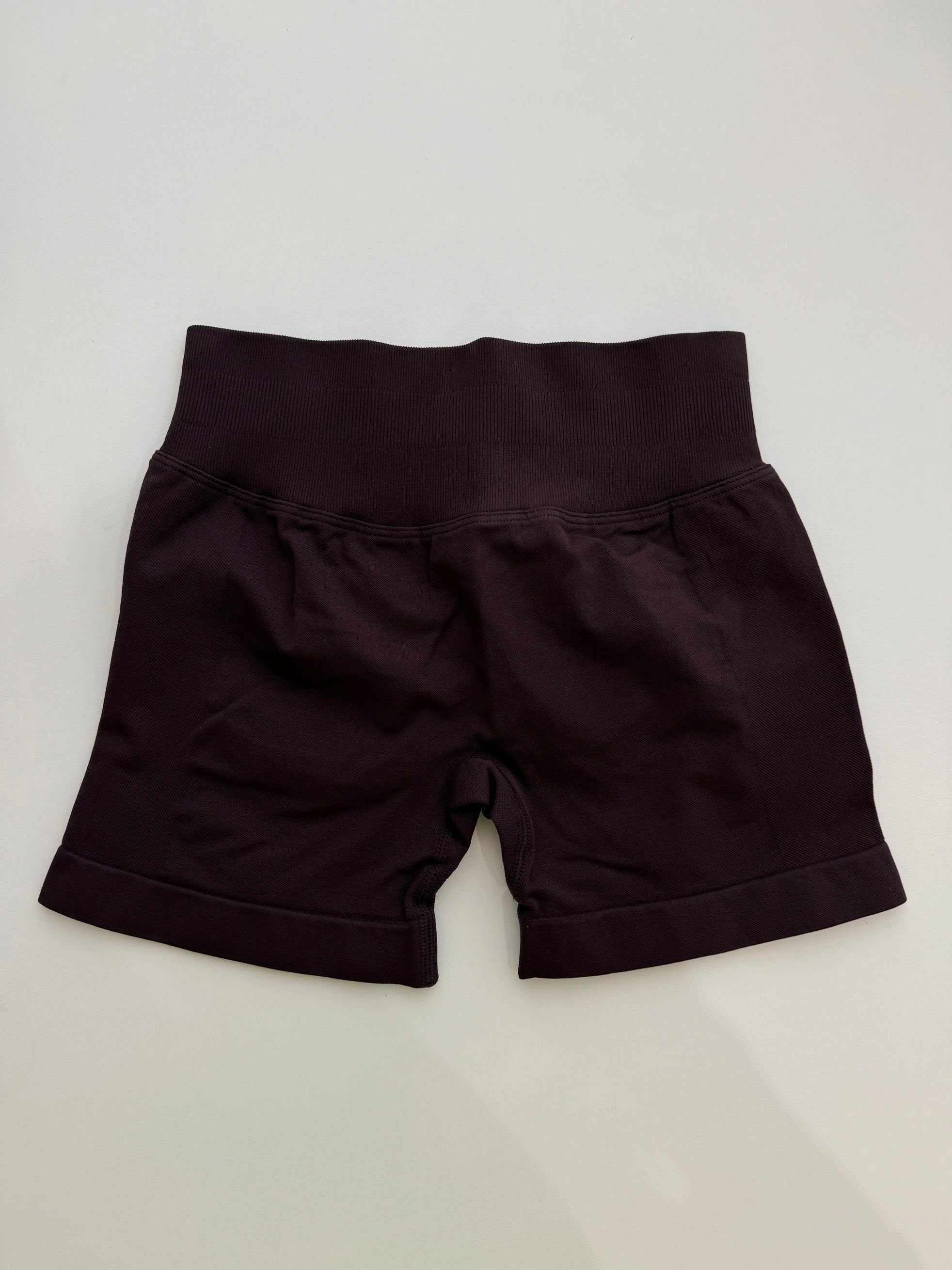 Impact Shorts 4.5" Nahtlos, hochelastisch, niedrig gerippter Bund, dezenter Po-Kontur-Shorts, Fitness Workout Yoga Gym Shorts