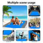 200 * 210 cm Sanddichte Stranddecke Wasserdichte Strandmatte Tragbare leichte Picknickdecke Campingmatte für Reisen Wandern Sport