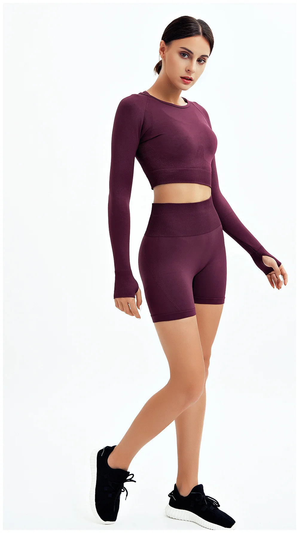 WAREBALL 2/3/4-teiliges Nahtloses Yoga-Set Sportkleidung Yoga-Anzüge für Frauen Fitness-Set Trainingsanzüge Sport-BH Gym Leggings