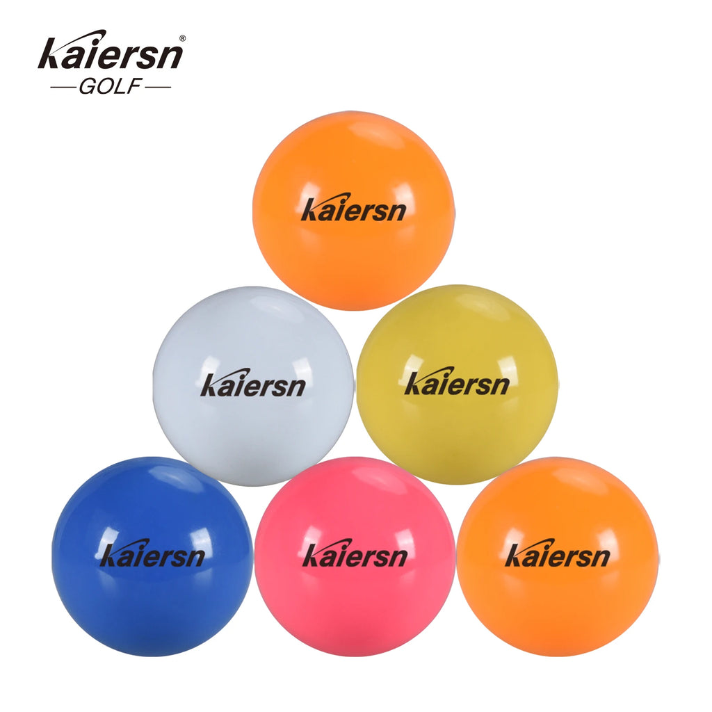 Kaiersn Bunte Parkgolfbälle - 6cm/2.36in Langlebige Übungsbälle für Outdoor-Training, Kinder & Erwachsene (Mehrfarbige Optionen)