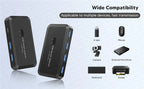 MZX USB 3.0 Switcher KM Switch Selector KVM Hub Docking Station 2 Computer Laptop PC Desktop Accessories Share Printer Keyboard