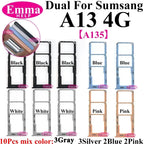 10Pcs Dual-Karten-Telefon-SIM-SD-Kartenfach für Samsung Galaxy A14 A24 A34 A54 A13 A23 A33 A53 A73 SIM-Kartenhalter-Adapter-Schublade