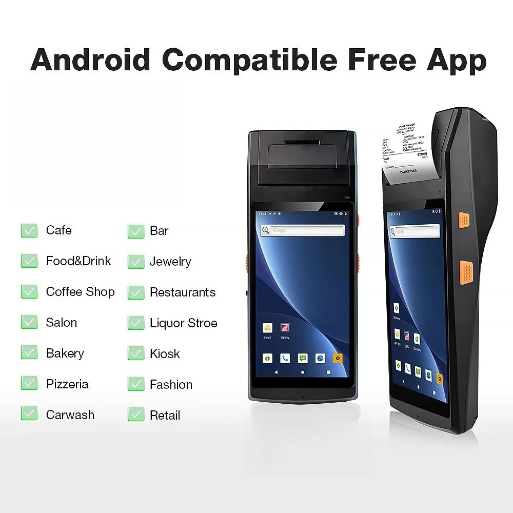 5,5 Zoll Android 11 4+64G Robustes mobiles Computer-PDA für Parkgebührensystem, Zahlungsterminal, Handheld-PDA
