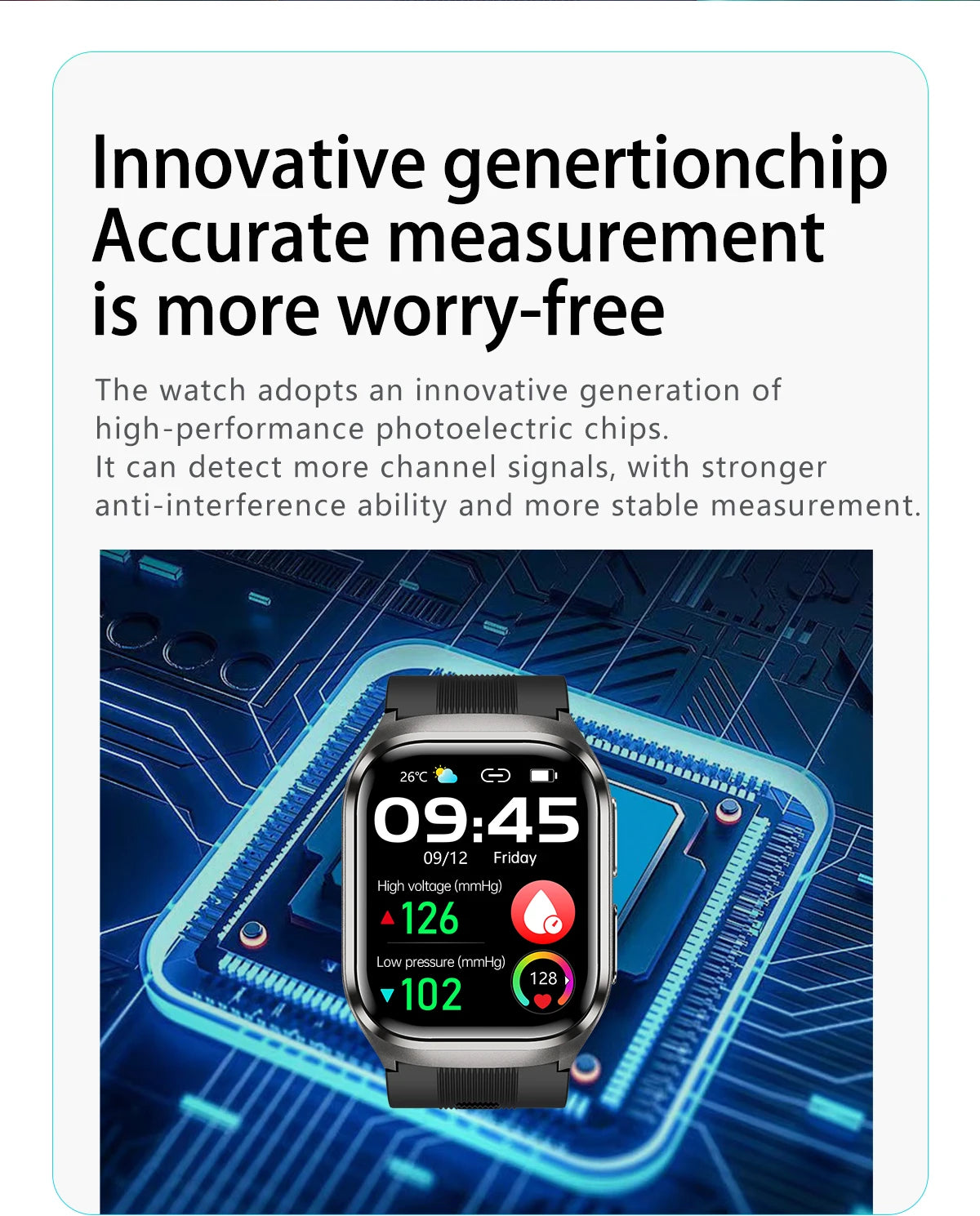 2026Neue Gesundheitsuhr Blutdruck Genaue Messung Smartwatches Herren Harnsäure Blutfette wasserdicht Airbag Smartwatch Damen