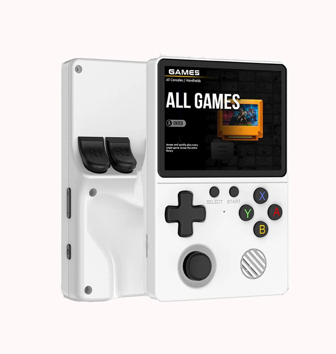 Neue Handheld-Spielkonsole mit Multi-Plattform-Unterstützung, HD-IPS-Bildschirm, 3D-Joystick, ergonomische GB350-Spielkonsole Hauptbild
