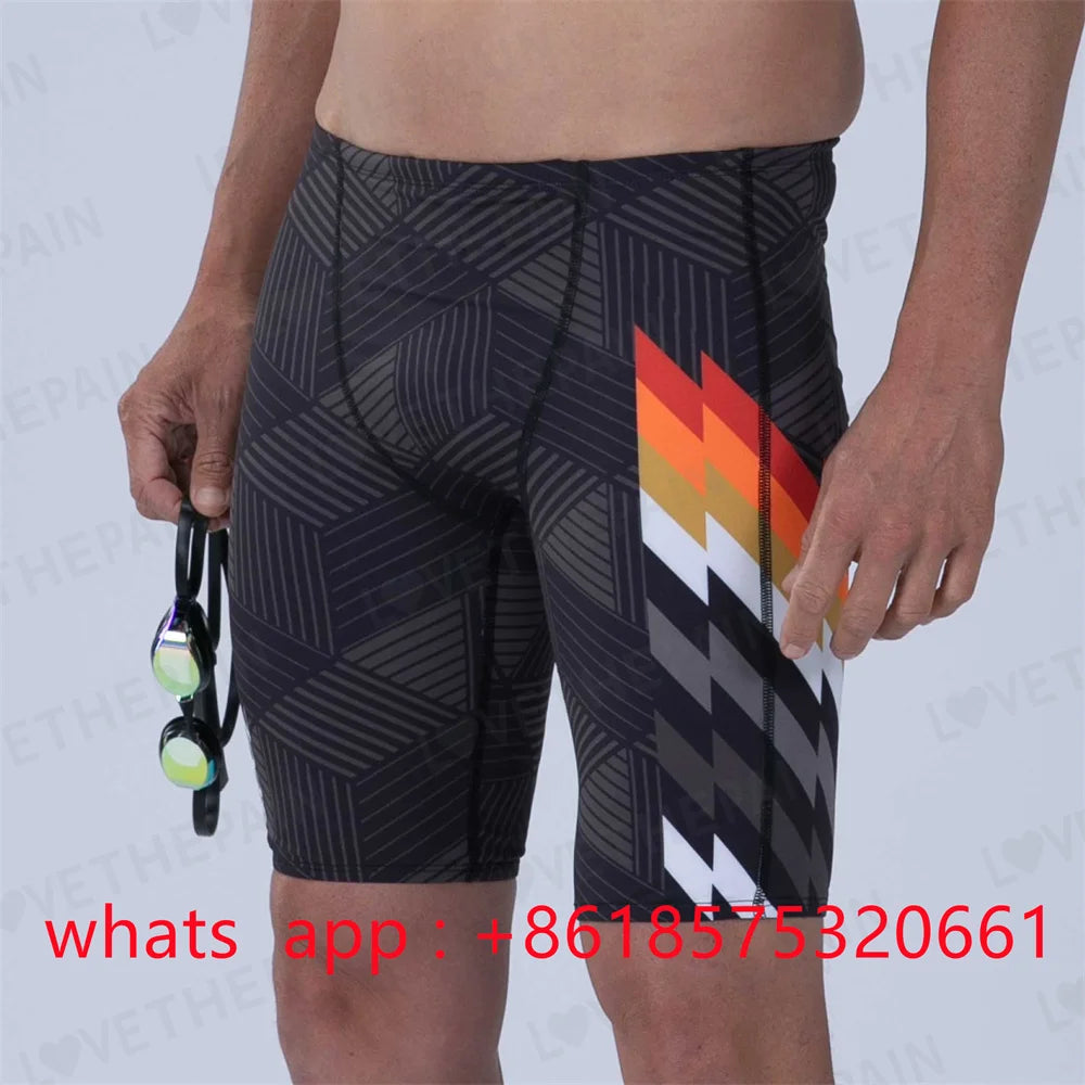 Zootekoi Herren Badehose Trainings-Badeshorts Strand-Badehose Schwimmhose Jammer Sommer Sport Surfhose Shorts 2024