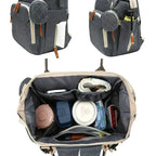 USB Mummy-Bag Windeltasche Babypflege Große Kapazität Mama Rucksack Mummy Mutterschaft Nasstaschen Wasserdichte Baby Schwanger Wickelrucksack