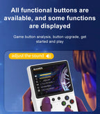 Neue Handheld-Spielekonsole mit Multi-Plattform-Unterstützung, HD-IPS-Bildschirm, 3D-Joystick, ergonomische Spielekonsole GB350
