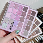 DIKALU 20-Farben Koreanische Lidschatten-Palette mit geringer Sättigung Matt Wasserfest Braun Rosa Lidschatten-Palette Langanhaltendes Tages-Make-up