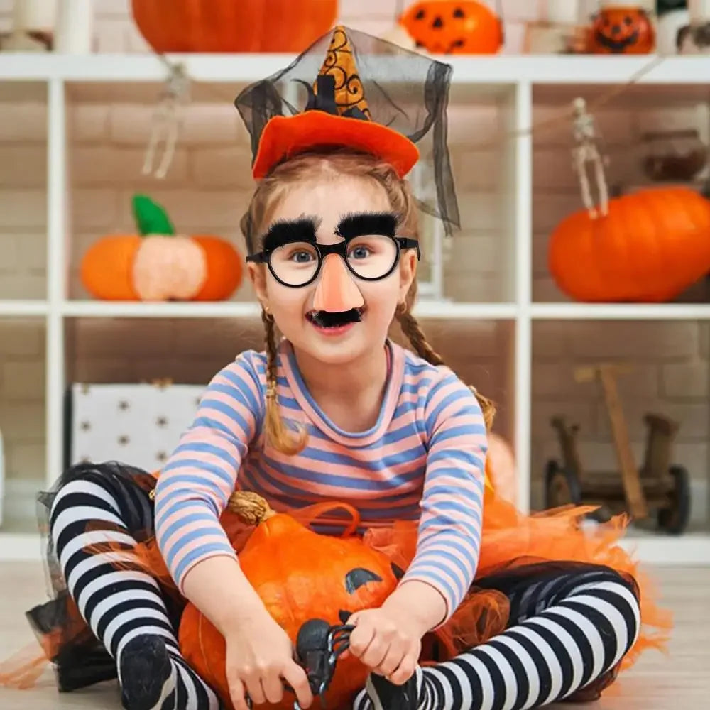 Große Nase Brille mit Augenbrauen Schnurrbart Alberne Lustige Foto Requisiten Halloween Party Brille Neuheit Scherz für Geburtstagsfeiern