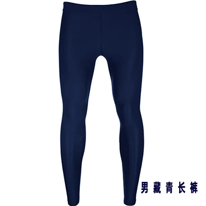 Herren schnell trocknende Sonnencreme rein schwarzer Buchstabe Tauchen und Surfen wasserdichte Damen Caprihose Nylon Hot Spring Badehose