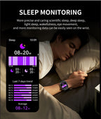 LIGE Neue 2,2-Zoll 3D Gebogenes Display Smartwatch Mit LED-Licht Thermometer Gesundheitsmonitor Smartwatch BT Anruf Sport Fitness Uhr