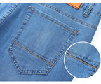 Herrenhose Büro Business Jeans Herren Klassische Blau Schwarz Baumwolle Stretch Straight Denim Hose Herren Marken Hosen