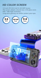 R36H ARKOS Retro Handheld-Spielekonsole Tragbarer 64G 128G Pocket-Videoplayer 3,5 Zoll IPS-Bildschirm R36S quer Kindergeschenk