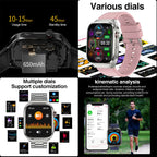 2026 Neue Pflegegrad-Harnsäure-Blutfettwerte Smartwatch Herren EKG+PPG Blutdruck Herzfrequenz Bluetooth Anruf Gesundheits-Smartwatch