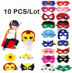 32/28/10 Stück/Los Superheldenmaske Cosplay Weihnachten Halloween Kinder Erwachsene Karneval Party Requisiten Kindergeburtstag Filz Maskerade