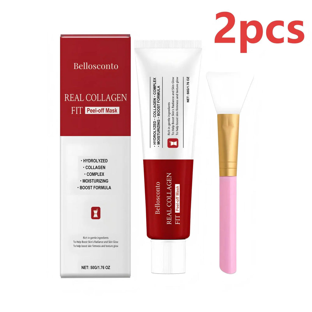 Kollagen Peel-Off Maske Übernacht Feuchtigkeitsspendende Gesichtsreinigung Strahlende Haut Barriere Reparatur Kollagen Maske Umhüllende Nachtpflege 50g