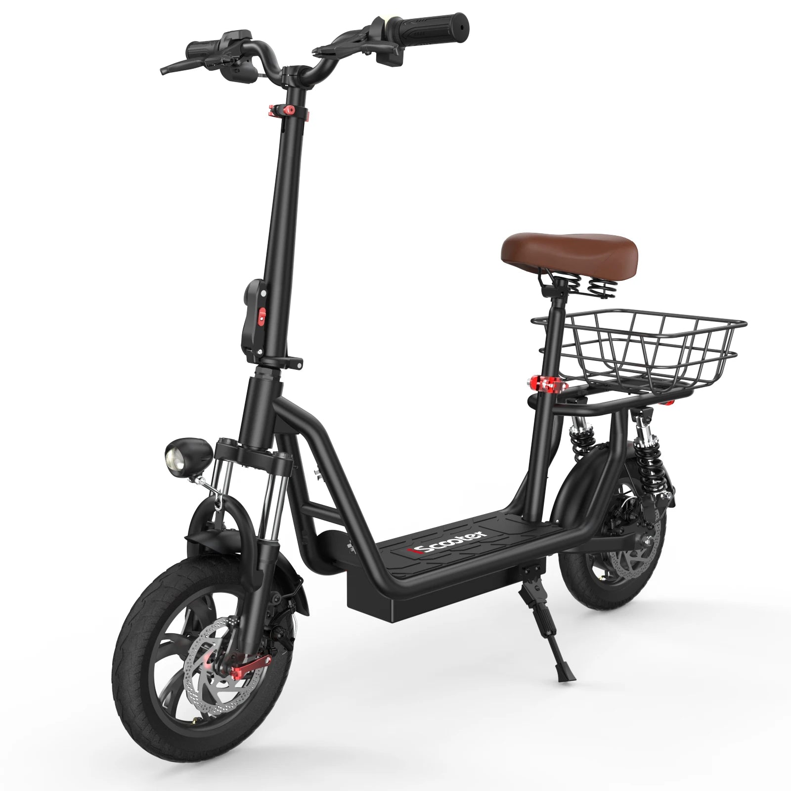 ISCOOTER i12 Elektroroller für Erwachsene 500W Motor E-Scooter 36V7.5AH Akku Elektroroller 12 Zoll Straßenreifen Elektroroller