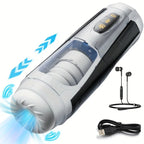 7 stoßende & vibrierende Stimulationsmodi, männlicher Masturbator Cup, realistischer 3D-Ärmel für männliche Masturbation, Penistraining, 18+