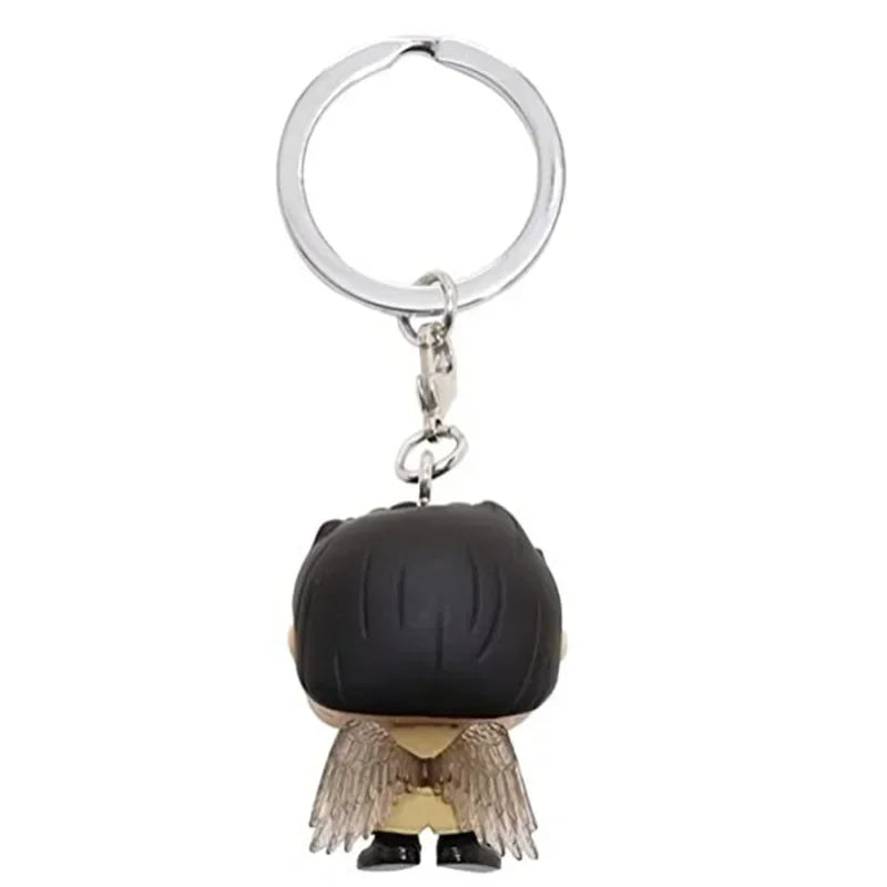 FUNKO POP Supernatural Neue Figur Castiel mit Flügel Sam SCHLÜSSELANHÄNGER Spielzeug Vinylfigur Sammlung Pocket Schlüsselkette Spielzeuge