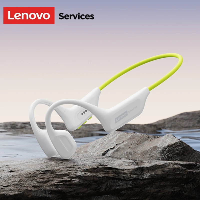 Lenovo S106 True Bone Conduction Headset Bluetooth 6.0 IPX8 Wasserdichte Kopfhörer 32GB MP3 HIFI Ohrhörer mit Mikrofon zum Schwimmen