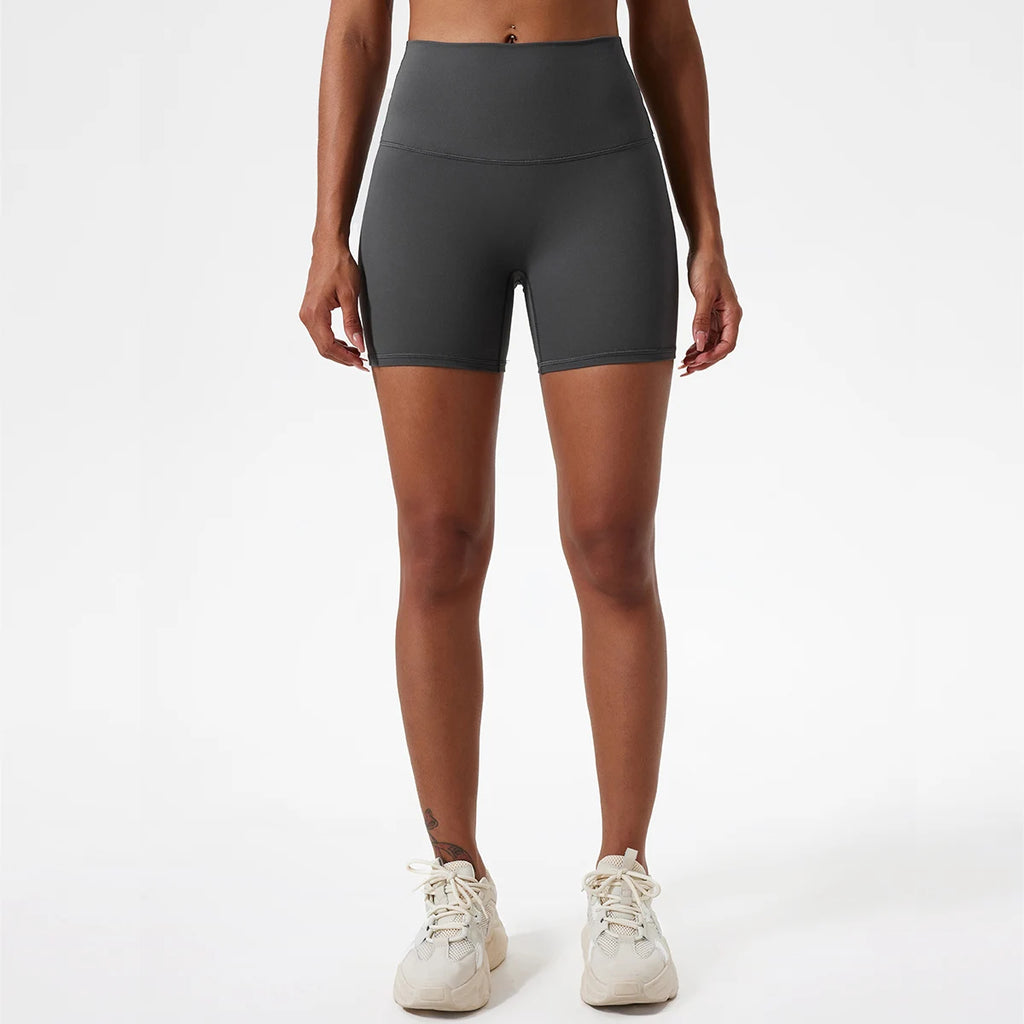 Hearuisavy Damen Yoga Shorts Sommer Soft Buttock Lift Gym Leggings High Waist Sport Shorts Damen Running Workout Shorts Female