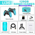 U36 Game-Joystick mit über 50.000 vorinstallierten Spielen, 4K HD-Ausgabe, Retro-Spielekonsole, 3D, über 40 Emulatoren, PSP, PS1