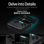 NEUE TRIMUI BRICK Hammer Handheld-Spielkonsole 3,2'' IPS-Bildschirm Linux-System Metallgehäuse Tasten-LED-Beleuchtung Kostenlose Tastenkappen-Geschenke
