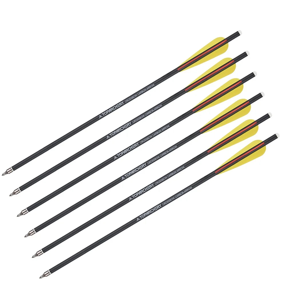 Carbon-Armbrustpfeil mit ersetzter Pfeilspitze, Bogenschießbolzen, Schießzubehör, Jagd, ID8.8, AD7.6, 20"